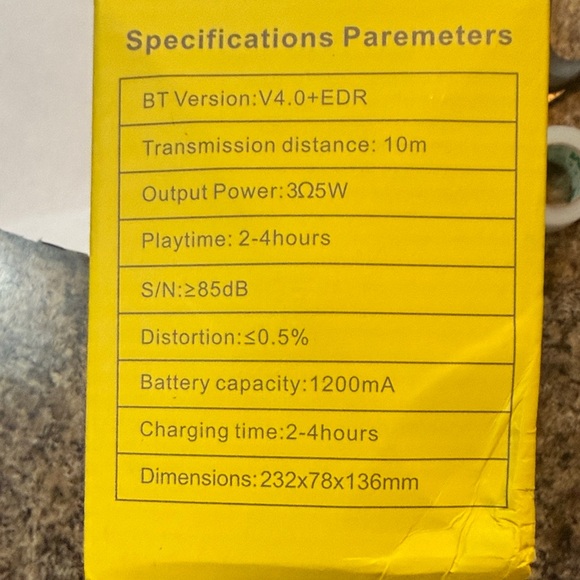 #17 Portable Black Bluetooth Speaker - Picture 2 of 2